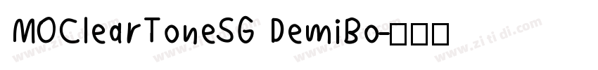 MOClearToneSG DemiBo字体转换
